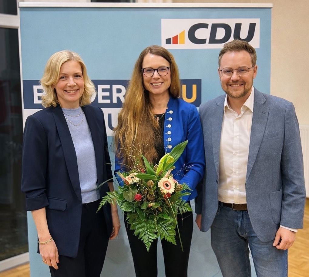 v.l., Andrea Plock, Sabrina Wendt, Andreas Thomes