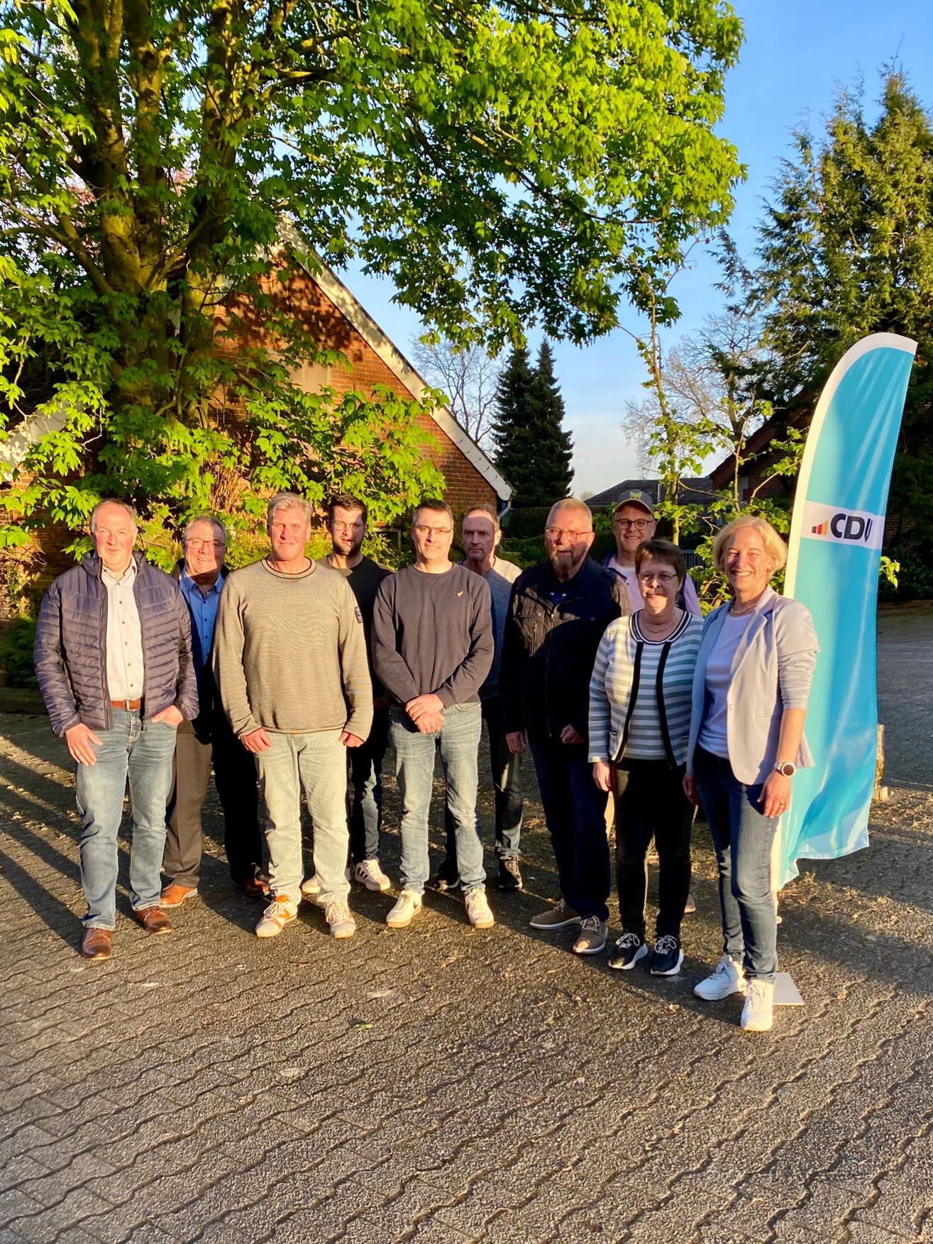 Das Bild zeigt den amtierenden Vorstand des CDU-Ortsverbandes R�tenbrock-Fehndorf.