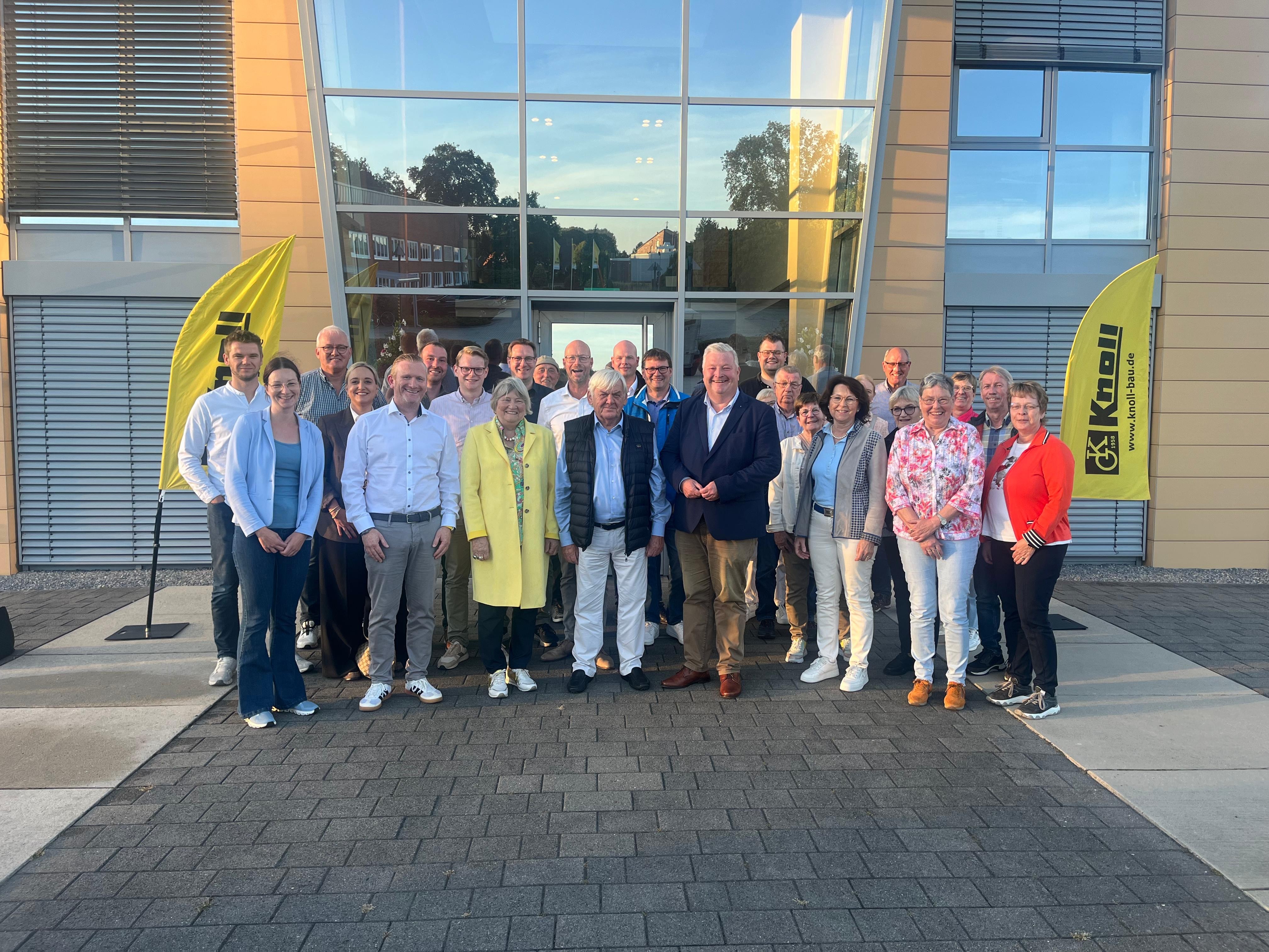 Der CDU Stadtverband Haren (Ems) besucht das Bauunternehmen Knoll in Haren-Erika. 